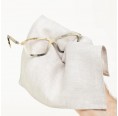 Brillenputztuch aus Bioleinen hellgrau » nahtur-design