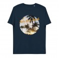 Sun and Sand-Print Unisex Bio-T-Shirt French Navy » earlyfish
