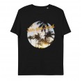 Sun and Sand-Print Unisex Bio-T-Shirt Schwarz » earlyfish
