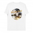 Sun and Sand-Print Unisex Bio-T-Shirt Weiß » earlyfish
