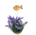 Blumenstecker aus Olivenholz, Fisch 1 » D.O.M.
