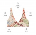 Recyceltes, gepolstertes Bikini-Oberteil mit floralem Muster & UV-Schutz 50+ » earlyfish