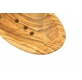 Olivenholz Seifenschale Klein, oval, mit Ablauflöchern | Olivenholz erleben
