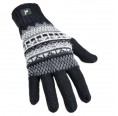 AlpacaOne Handschuhe mit Muster INKA, 100% Baby Alpaka
