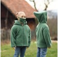 Kinder Bio Fleece Kapuzenjacke von Reiff