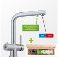 3-Wege Edelstahl-Wasserhahn & WiV Wasserfilter | BBB Wasserprofis