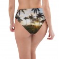 Recycelte High Waist Bikinihose für Damen Palmenparadies » earlyfish