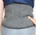 Rückenwärmer aus Merinoloden grau » nahtur-design