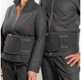 Flauschloden-Rückenwärmer aus 100% Schurwolle, Dunkelgrau » nahtur-design