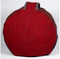 Öko Sitzkissen Rot mit Dinkelspelzfüllung » nahtur-design