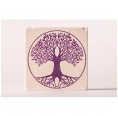 Travertin-Untersetzer - Lebensbaum Violett » Living Designs