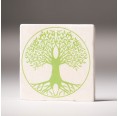 Travertin-Untersetzer Set Lebensbaum grün » Living Designs