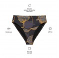 Recycelte High Waist Bikinihose Tropical Black & LSF 50+ » earlyfish