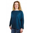 Pullover Jessica 100% Premium Baby Alpaka für Damen, petrolblau | AlpacaOne