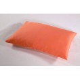 Bio-Baumwoll-Satin Orange Nackenkissen Kissenbezug 25x40 cm von speltex