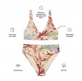 Recycelter High Waist Bikini mit floralem Muster & UV-Schutz 50+ » earlyfish