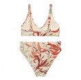 Recycelter High Waist Bikini mit floralem Muster - Rückseite » earlyfish