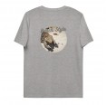 Bio-Baumwoll T-Shirt Heather Grey Echse-Print » earlyfish