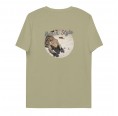 Bio-Baumwoll T-Shirt Salbei Echse-Print » earlyfish