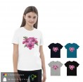 Pink Flower Print T-Shirts Bio-Baumwolle » earlyfish