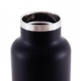 THERMO Trinkflasche Edelstahl 0,5L schwarz | 24Bottles