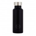THERMO Trinkflasche Edelstahl 0,5L schwarz | 24Bottles