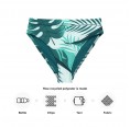 High Waist Bikinihose mit Monstera Print aus rPET » earlyfish