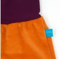 bingabonga Baby Outfit Set Hose & Wendehalstuch Bio-Nicki Orange/Aubergine