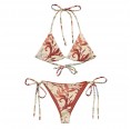 Recycelter Triangel Bikini mit floralem Muster aus rPET » earlyfish