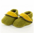 Babyschuhe aus Merinoloden Moosgrün » nahtur-design