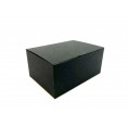 Klappdeckelbox aus schwarzem Karton für leichte Geschenke » D.O.M.