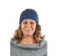 Alpaka Basic Stirnband Aspen Jeansblau für Damen & Herren | AlpacaOne