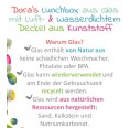 Vorteile Lunchox aus Glas von Dora