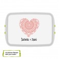 Bio Lunchbox mit deinem Namen - Herz » Biodora