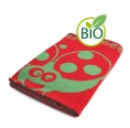 Babydecke Marienkäfer rot-grün – Bio-Baumwolle | Sonnenstrick