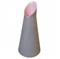 Formschöne Keramik Vase Rea Grau/Rosa » Blumenfisch