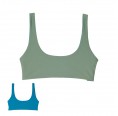 ECONYL® Wende Bikini Top Khaki/Blau » earlyfish