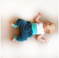 Baby Bio-Nicki Gemütlichkeitshose Petrol/Mint | bingabonga