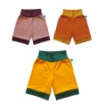 Farbenfrohe Bio Jersey Shorts mit Kontrastbündchen | bingabonga