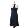 Blaues Neckholder Kleid aus Bio-Jersey | billbillundbill