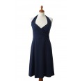 Blaues Neckholder Kleid aus Bio-Jersey | billbillundbill