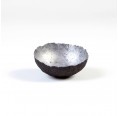 Schwarz/Silber Dekoschale aus Recycling Baumwoll-Papiermaché » Sundara