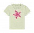 Hellgrünes Baby Bio-T-Shirt mit Seestern-Print » earlyfish