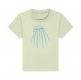 Baby Bio-T-Shirt Hellgrün mit Qualle-Print » earlyfish