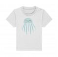Baby Bio-T-Shirt Weiß mit Qualle-Print » earlyfish
