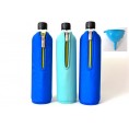 Dora’s Trinkflaschen Set Blau3+ mit Trichter Biokunststoff