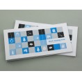 Weihnachtskarte blaue Quadrate - modernes Motiv | eco-cards-shop