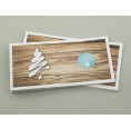Weihnachtskarte Holzoptik mit Weihnachtsbaum | eco-cards