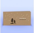 eco-cards Weihnachtskarte Wald & Sternenhimmel auf Naturpapier