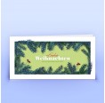 Grüne Weihnachtskarte edle Tannenzweige » eco-cards